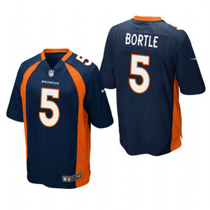 Nike Denver Broncos #5 Blake Bortle Blue Vapor Untouchable Jersey