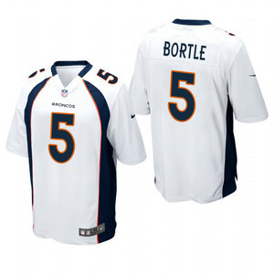 Nike Denver Broncos #5 Blake Bortle White Vapor Untouchable Jersey