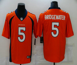 Nike Denver Broncos #5 Teddy Bridgewater Orange Vapor Untouchable Authentic Stitched NFL Jersey