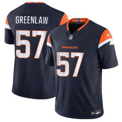 Nike Denver Broncos #57 Dre Greenlaw Navy Vapor Untouchable Authentic Stitched NFL Jersey