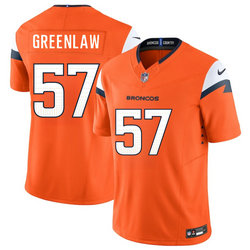 Nike Denver Broncos #57 Dre Greenlaw Orange Vapor Untouchable Authentic Stitched NFL Jersey
