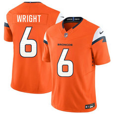 Nike Denver Broncos #6 William Wright Orange 2026 Draft Stitched Football Jersey