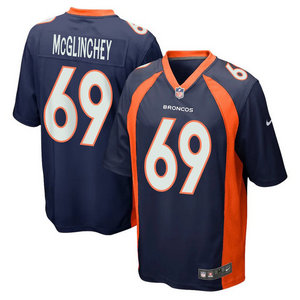 Nike Denver Broncos #69 Mike McGlinchey Blue Vapor Untouchable Authentic Stitched NFL Jersey