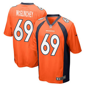 Nike Denver Broncos #69 Mike McGlinchey Orange Vapor Untouchable Authentic Stitched NFL Jersey