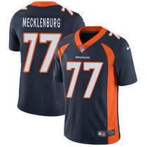 Nike Denver Broncos #77 Karl Mecklenburg Navy Blue Vapor Untouchable Authentic stitched NFL jersey FG