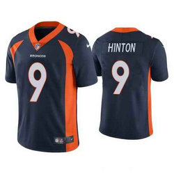 Nike Denver Broncos #9 Kendall Hinton Navy Vapor Untouchable Authentic Stitched NFL Jersey
