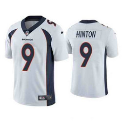 Nike Denver Broncos #9 Kendall Hinton White Vapor Untouchable Authentic Stitched NFL Jersey