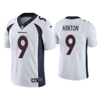 Nike Denver Broncos #9 Kendall Hinton White Vapor Untouchable Authentic stitched NFL jersey
