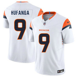 Nike Denver Broncos #9 Talanoa Hufanga White Vapor Untouchable Authentic Stitched NFL Jersey