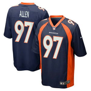Nike Denver Broncos #97 Zach Allen Blue Vapor Untouchable Authentic Stitched NFL Jersey