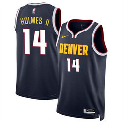 Nike Denver Nuggets #14 DaRon Holmes II Navy 2024 Draft Icon Edition Stitched Basketball Jersey