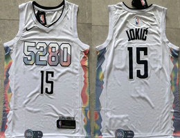 Nike Denver Nuggets #15 Nikola Joki? White 2024-25 City Stitched NBA Jersey