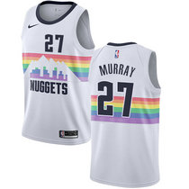 Nike Denver Nuggets #27 Jamal Murray City Game Authentic Stitched NBA Jersey