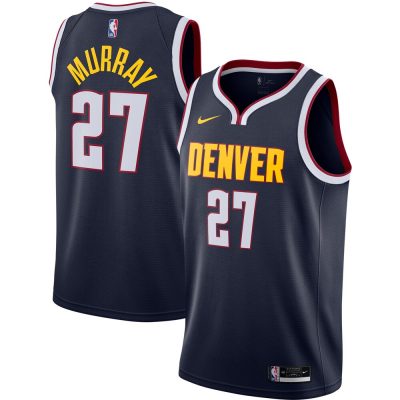 Nike Denver Nuggets #27 Jamal Murray Navy 20-21  Authentic Stitched NBA Jersey