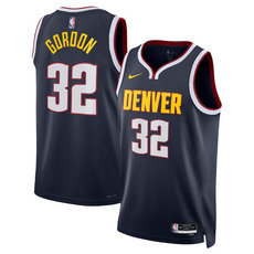 Nike Denver Nuggets #32 Aaron Gordon Navy 2024 Icon Stitched NBA Jersey