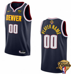 Nike Denver Nuggets Customized Navy 2023 Finals Authentic Stitched NBA Jersey