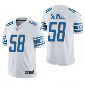 Nike Detroit Lions #58 Penei Sewell White 2021 NFL Draft Vapor Untouchable Limited Jersey