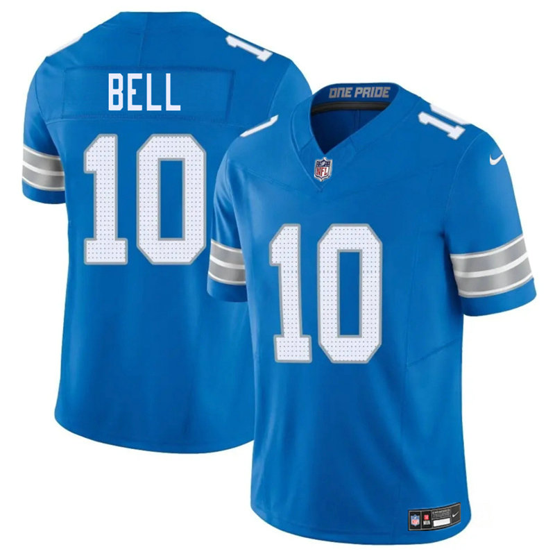 Nike Detroit Lions #10 Ronnie Bell Blue Vapor Untouchable Authentic Stitched NFL Jersey