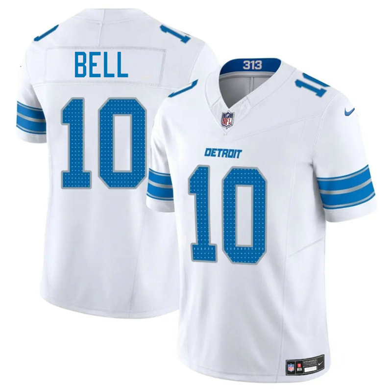 Nike Detroit Lions #10 Ronnie Bell White Vapor Untouchable Authentic Stitched NFL Jersey