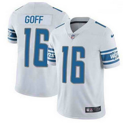 Nike Detroit Lions #16 Jared Goff White Vapor Untouchable Limited Authentic Stitched NFL Jersey