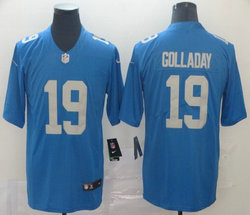 Nike Detroit Lions #19 Kenny Golladay Blue Throwback Vapor Untouchable Authentic Stitched NFL Jersey