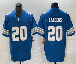 Nike Detroit Lions #20 Barry Sanders Blue 2024 F.U.S.E. Authentic Stitched NFL Jersey