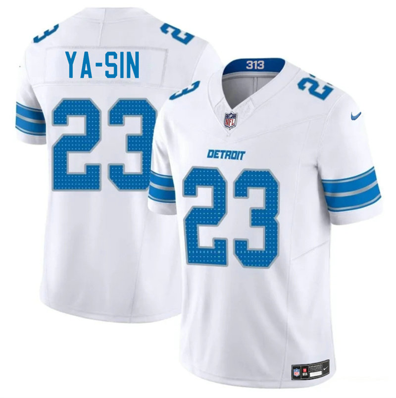 Nike Detroit Lions #23 Rock Ya-Sin White Vapor Untouchable Authentic Stitched NFL Jersey