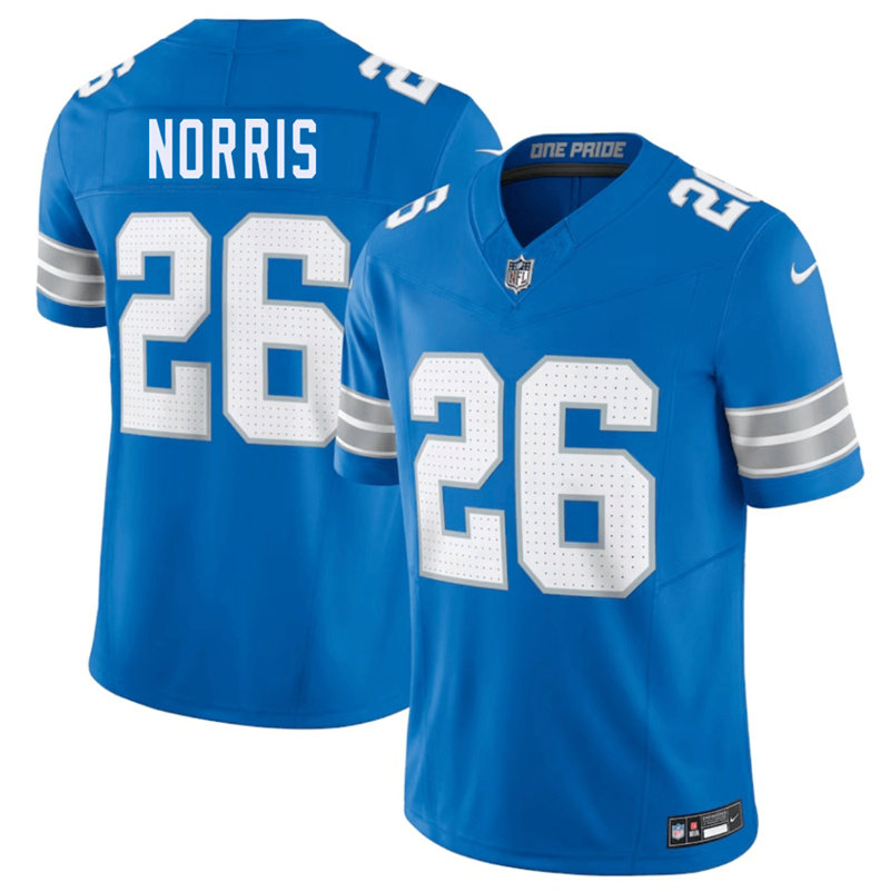 Nike Detroit Lions #26 Morice Norris Blue Vapor Untouchable Authentic Stitched NFL Jersey