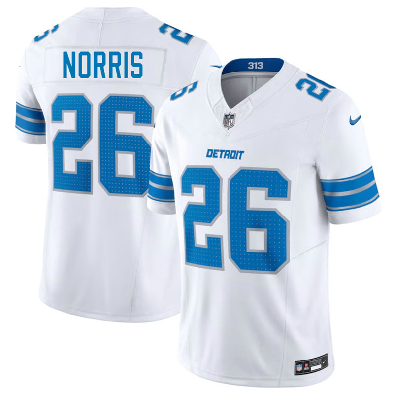 Nike Detroit Lions #26 Morice Norris White Vapor Untouchable Authentic Stitched NFL Jersey
