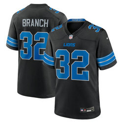 Nike Detroit Lions #32 Brian Branch Black Vapor Untouchable Authentic Stitched NFL Jersey