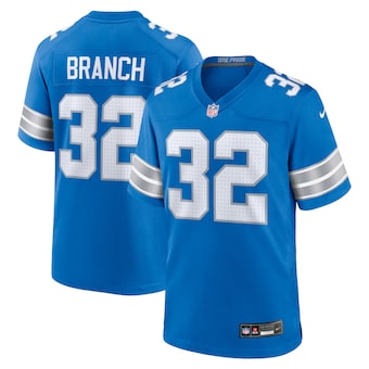Nike Detroit Lions #32 Brian Branch Blue Vapor Untouchable Authentic Stitched NFL Jersey