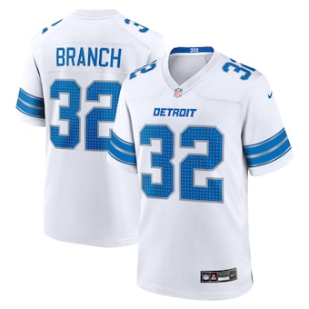 Nike Detroit Lions #32 Brian Branch White Vapor Untouchable Authentic Stitched NFL Jersey