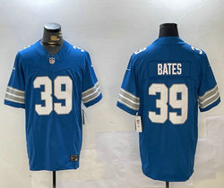 Nike Detroit Lions #39 Jake Bates Blue 2024 Vapor Untouchable Authentic Stitched NFL Jersey