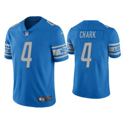 Nike Detroit Lions #4 D.J. Chark Blue Vapor Untouchable Limited Authentic Stitched NFL Jersey