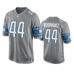 Nike Detroit Lions #44 Malcolm Rodriguez Gray Vapor Untouchable Authentic stitched NFL jersey