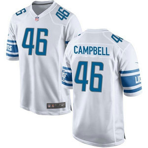 Nike Detroit Lions #46 Jack Campbell White Vapor Untouchable Authentic Stitched NFL Jersey