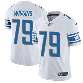 Nike Detroit Lions #79 Kenny Wiggins White Vapor Untouchable Authentic stitched NFL jersey