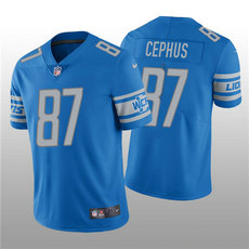 Nike Detroit Lions #87 Quintez Cephus Blue Vapor Untouchable Authentic stitched NFL jersey