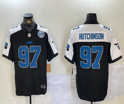 Nike Detroit Lions #97 Aidan Hutchinson Black Thanksgiving With Patch F.U.S.E Authentic stitched NFL jersey