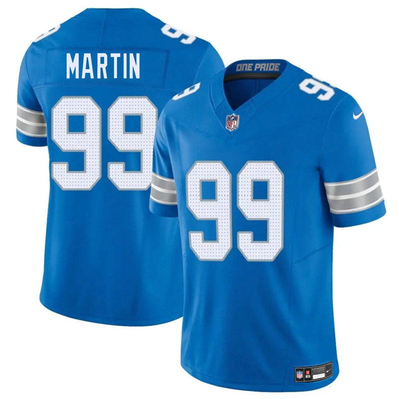 Nike Detroit Lions #99 Brodric Martin Blue Vapor Untouchable Authentic Stitched NFL Jersey