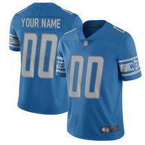 Nike Detroit Lions Customized Blue Limited Vapor Untouchable Authentic Stitched NFL Jerseys