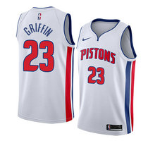 Nike Detroit Pistons #23 Blake Griffin White Game Authentic Stitched NBA Jersey
