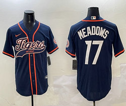 Nike Detroit Tigers #17 Austin Meadows Navy Joint Stitched MLB Jersey