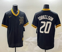 Nike Detroit Tigers #20 Spencer Torkelson Black Pullover Authentic Stitched MLB Jersey