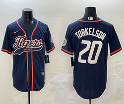 Nike Detroit Tigers #20 Spencer Torkelson Navy Joint Stitched MLB Jersey