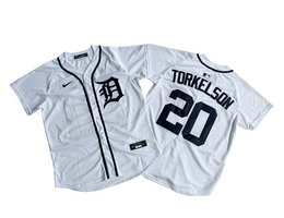 Nike Detroit Tigers #20 Spencer Torkelson White 2025 Limited MLB Jersey