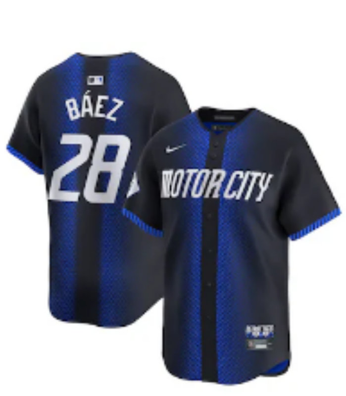 Nike Detroit Tigers #28 Javier Baez 2024 City Authentic Stitched MLB Jersey