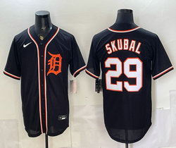 Nike Detroit Tigers #29 Tarik Skubal 2026 Fashion Black Out MLB Jersey