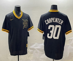 Nike Detroit Tigers #30 Kerry Carpenter Black Pullover Authentic Stitched MLB Jersey