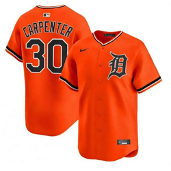 Nike Detroit Tigers #30 Kerry Carpenter Orange Authentic Stitched MLB Jersey